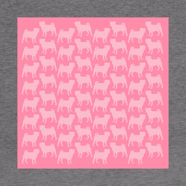 Pink Pug Pattern by XOOXOO